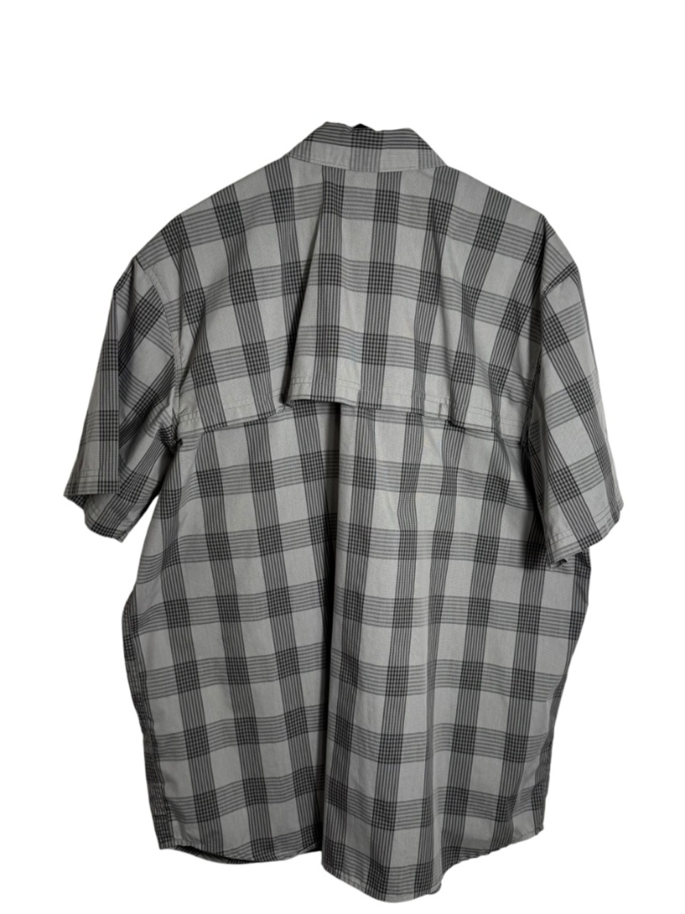 Carhartt Force Plaid Work Shirt Size XL Relaxed Fit Short Sleeve Gray - Picture 2 of 10